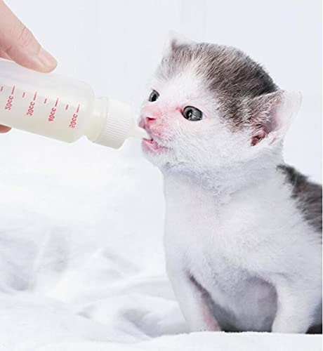 Pet Nursing Bottle Kits Nursing Bottle Kits Replacement Nipple Cat Feeding Bottle for Newborn Kittens