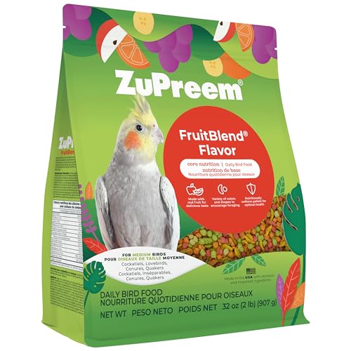 FruitBlend Cockatiel & Conure Food (2 Pound (Pack of 1))