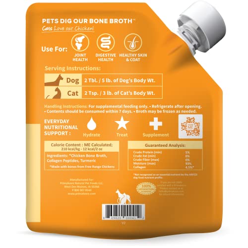 Free Range Bone Broth for Dogs &Cats (6 Pack)