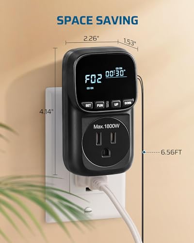 Temperature Controller Outlet 15A Thermostat Plug
