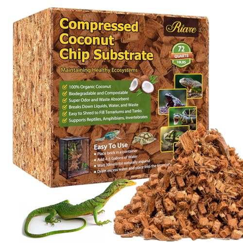 10LB Coconut Husk Chip for Reptiles (1 Pack-10LB)
