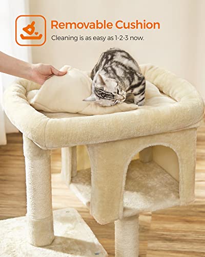 Cat Tree 33.1 (L (23.6"L x 15.7"W x 33.1"H) / Beige)