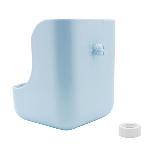 Rabbit Hay Feeder 2 in 1 Automatic Guinea Pig Food Bowl (Blue)