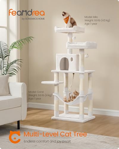 Cat Tree 55.8 (Cream White)