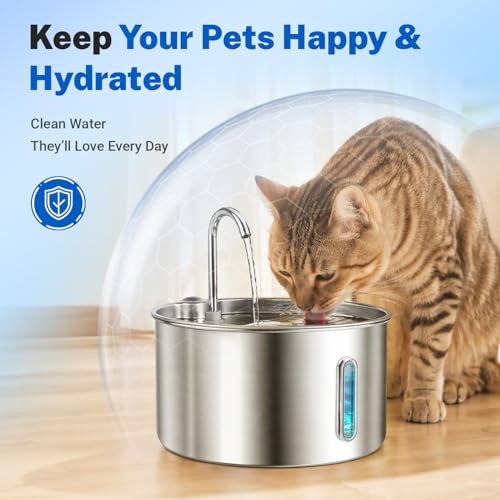 6 Pack Cat Water Fountain Replacement Filters and Sponges (6 Pack Filters)