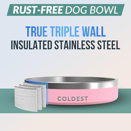 Coldest Dog Bowl (21 oz / Cotton Candy Pink)