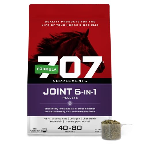Joint 6-in-1 Supplement for Horses, 5 lb, 40-80 Servings (5 lb Bag)