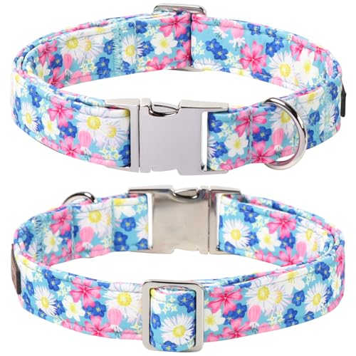 Floral Dog Collar with Sailor Bow (Blossom in Dreams(Sailor Bow) / X-Small (Pack of 1))