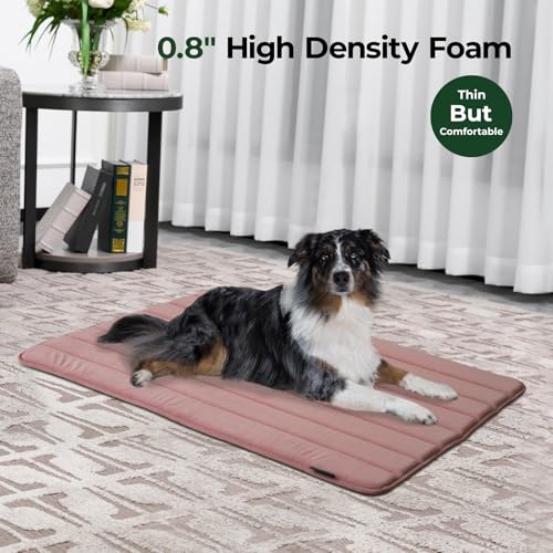 Dog Crate Pad (42.0"L x 28.0"W x 0.8"Th / Mellow Rose, 1 Pack)