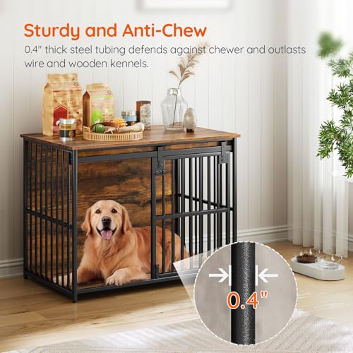 Dog Crate Furniture (Rustic Brown)