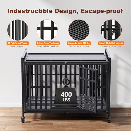 Heavy Duty Dog Crate (48.0"L x 29.2"W x 37.0"H)