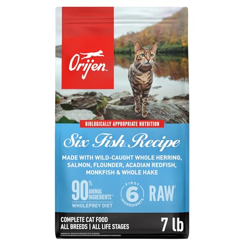 Grain Free WHOLEPREY Dry Cat Food Six Fish Recipe 7lb Bag (7 Pound (Pack of 1))