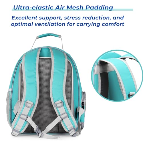 Expandable Bubble Cat Carrier Backpack (Square Back Expandable-Green)