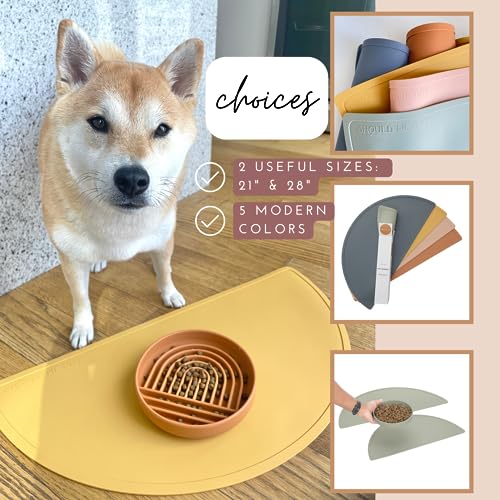 Silicone Dog Food Mat (Blush / Large)