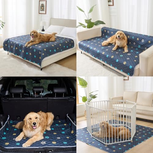 Washable Pee Pads for Dogs (Colour Paws / 24*36''-2pcs)