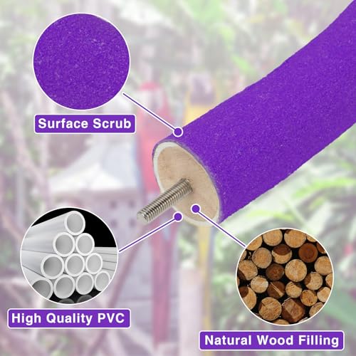 U Shaped Large Parrot Perch (X-Large / Purple)