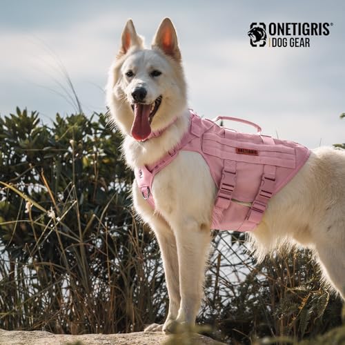 Tactical Dog Harness for Small Dog (Pink / M)