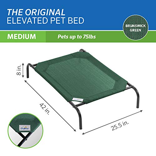 The Original Cooling Elevated Pet Bed (Medium Dog Bed / Brunswick Green (Pack of 1))