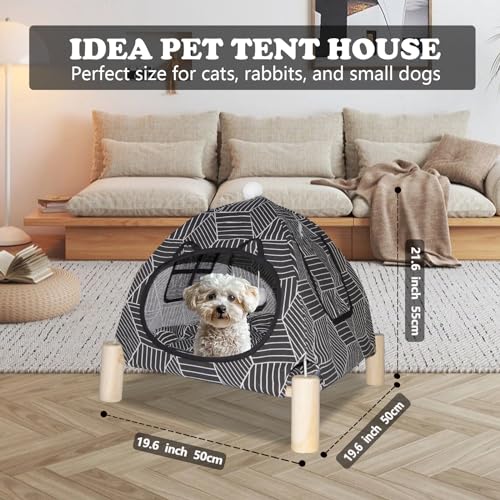 Elevated Pet Hammock Bed Tent House (Contemporary)