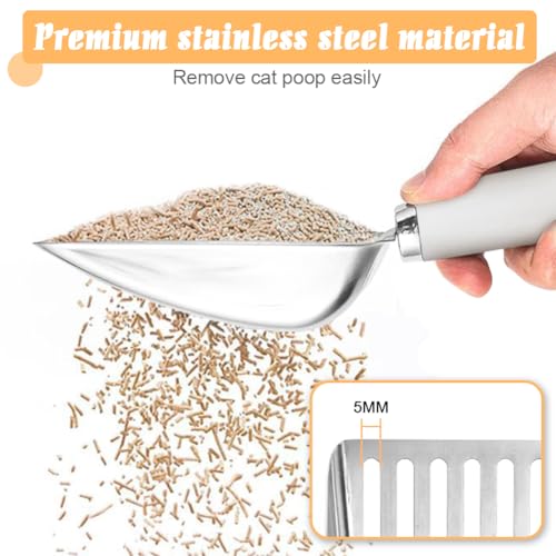 Cat Litter Scoop (M / Grey White)