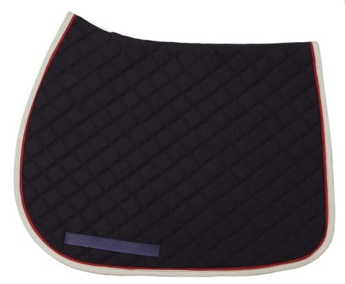 Tuffrider All Purpose Saddle Pad (Navy/Light Grey/Burgundy)