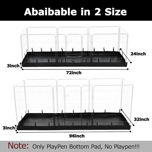 Rectangle Playpen Bottom Pad for 32'' Width 8 Panel Pen (8-Panels 31.3"W)