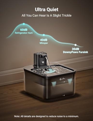 Cat Water Fountain Cordless (Black / Standard)