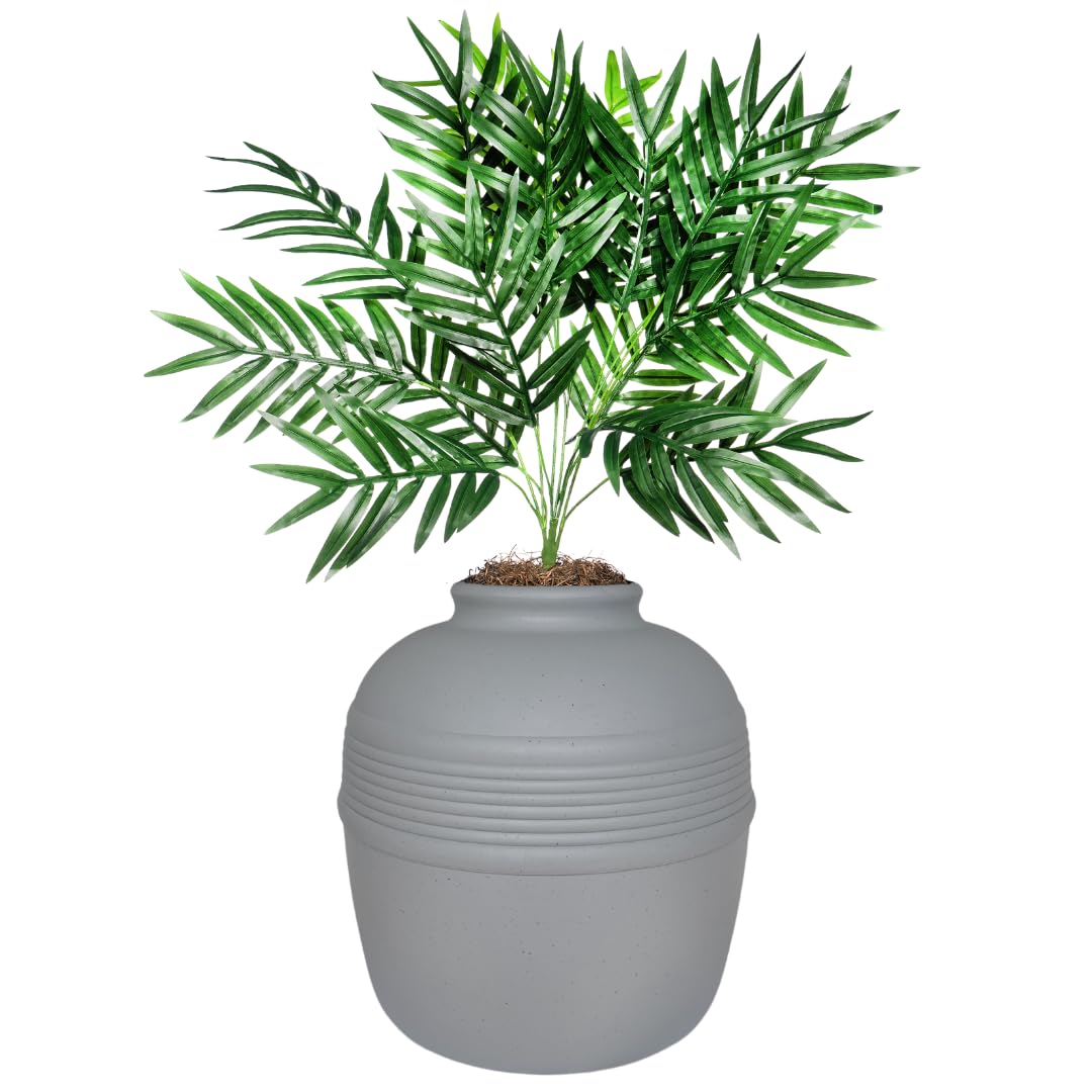 Original Hidden Litter Box Planter (Palm Plant / Essentials Kit / Pebble Gray)