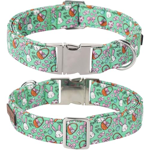 Easter Dog Collar (Green Basket Eggs / Large (Pack of 1))