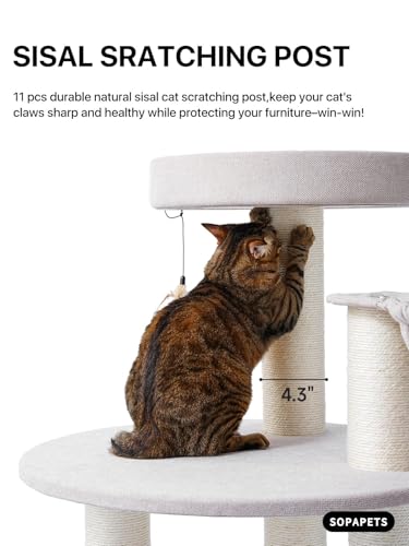 Cat Tree for Large Cats (Beige-01 / 65'')