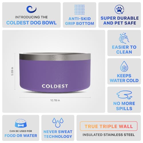 Coldest Dog Bowl (200 oz / Galaxy Purple)