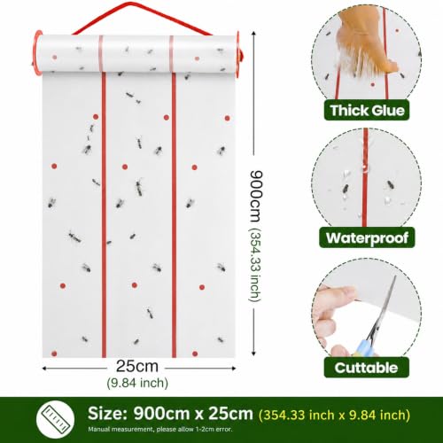 2 Pcs Giant Flypaper Fly Traps (White)