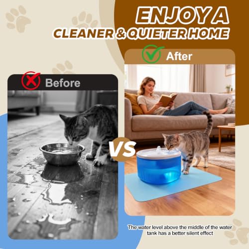 Cat Water Fountain (Blue)