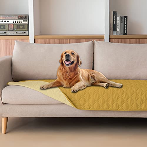 Waterproof Blanket (30x70 Inch (Pack of 1) / Dark Yellow/Light Yellow)
