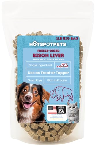 Freeze Dried Bison Liver Treats for Cats & Dogs