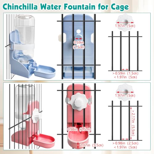 Rabbit Water Bottle (2PCS Water Dispenser, Blue+Pink)