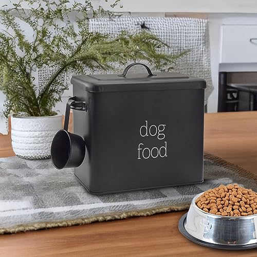 Retro Dog Food Canister (Black)