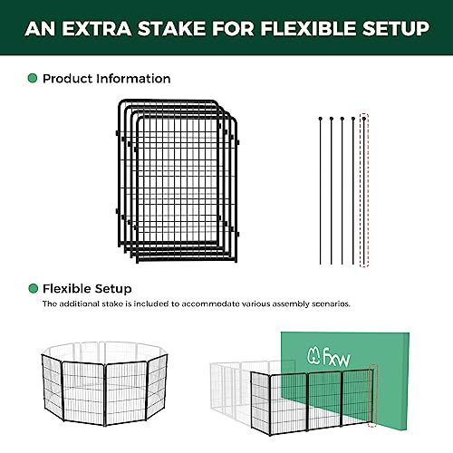 Homeplus Indoor Dog Playpen (Black / 40"H)