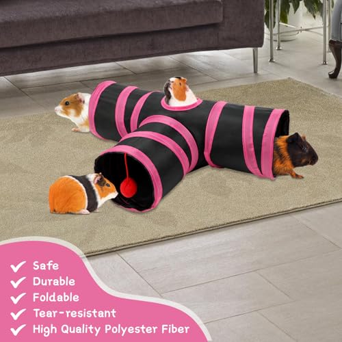 Guinea Pig Tunnel Hideout 3 (Red Black)