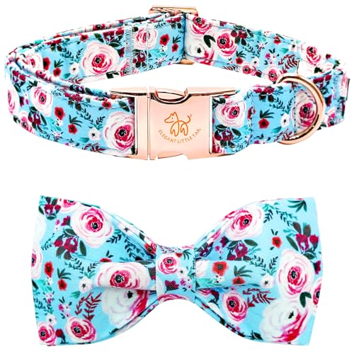 Summer Dog Collar (Blue Rose / X-Large (Pack of 1))
