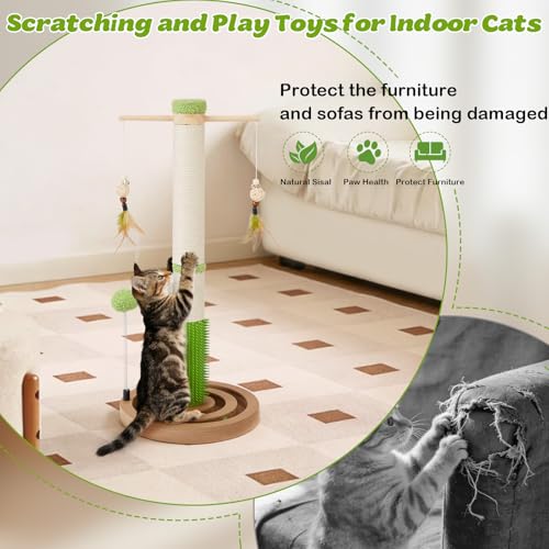 25.79" Cat Scratching Post Tower for Kittens (25.79 Inch Tall)