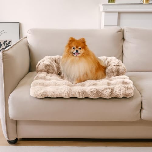 Dog Couch Bed (27"×22"×4.7" / Coffee)