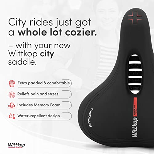 Bike Seat Waterproof Bicycle Saddle for Comfort (City)