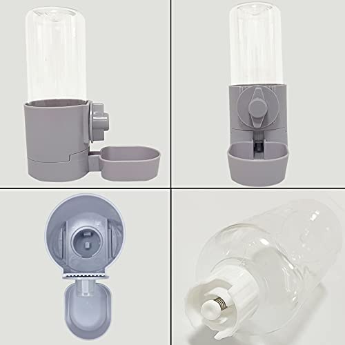 Rabbit Water Bottle 17 OZ Bunny Hanging Water Fountain Automatic Guinea Pig Water Dispenser No Leak Drinking Feeder for Bunny Chinchilla Hamsters Cat Dog Small Animals