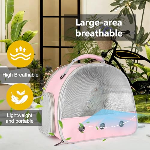 Ventilation Carrier for Bearded Dragon (Pink)