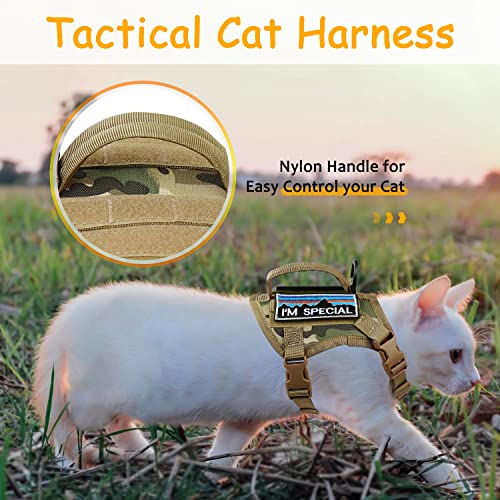 Tactical Cat Harness for Walking (L / camo khaki)