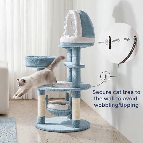 Cute Shark Cat Tree for Kittens