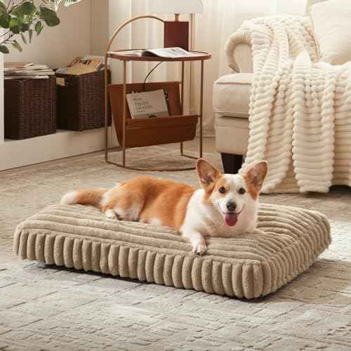 Dog Bed Medium Size Dog (Beige / M(29"x21"x3"))
