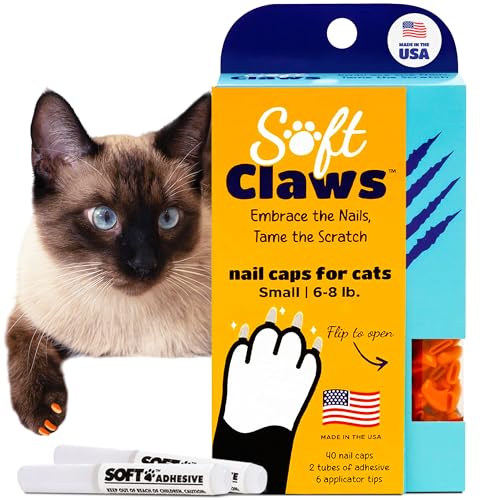 Nail Caps for Small Cats (Orange / Small)