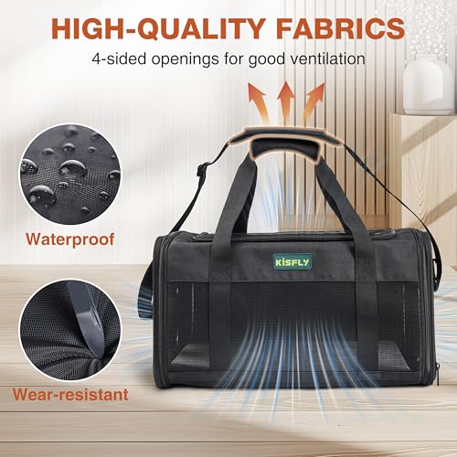Airline Approved Cat Carrier 17"x11"x9.5" (17x11x9.5 In / Black)